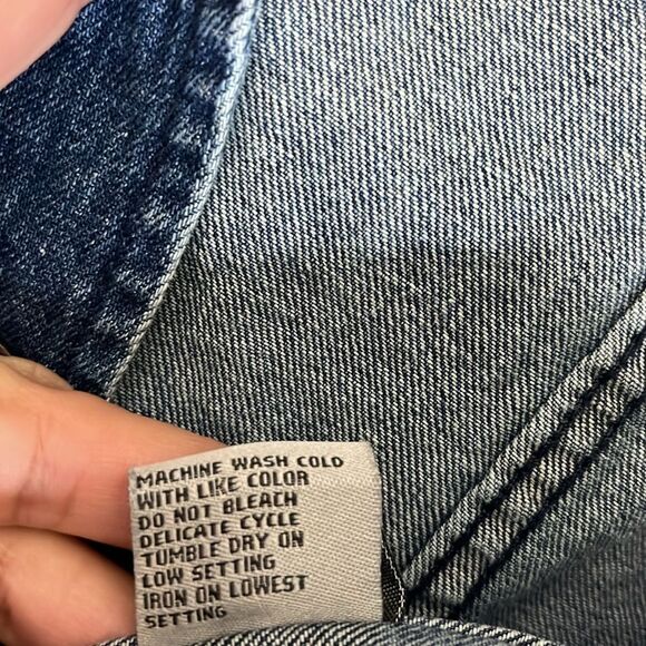 Tractr Girl Basic Denim Jacket in Indigo Sz Small - Picture 6 of 9